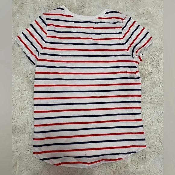 Old Navy women’s short sleeve red, blue, white stripe every wear tshirt - Picture 4 of 5